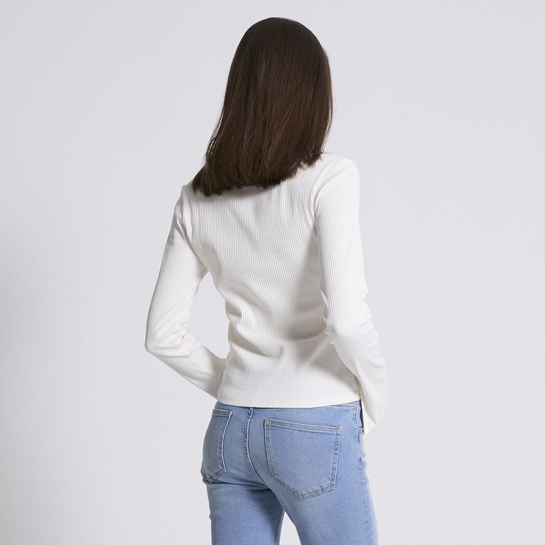 Ribbestrikket topp "Milja" Ribbestrikket topp "Milja"